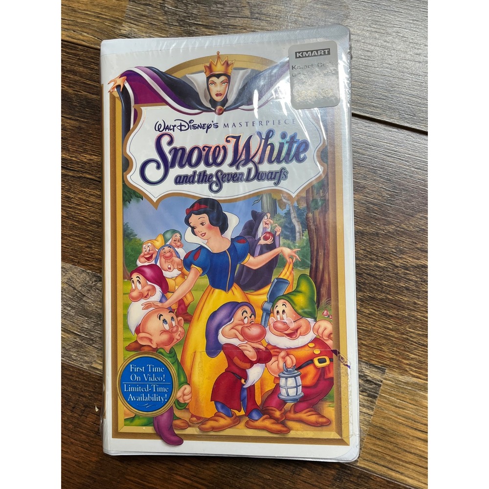 Disney Snow White & the Seven Dwarfs Masterpiece VHS Factory Sealed